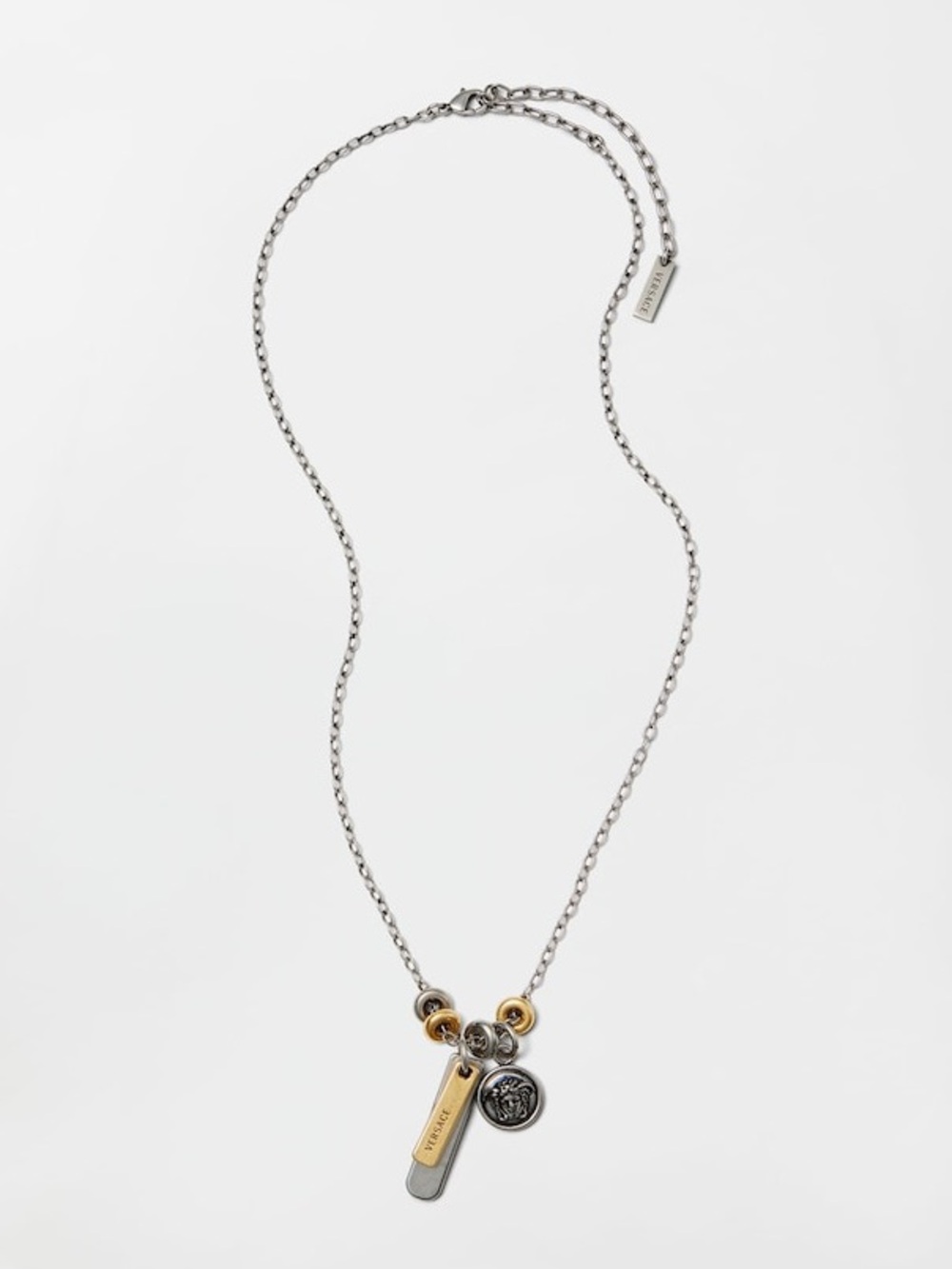 Versace Medusa Coin Charm Necklace